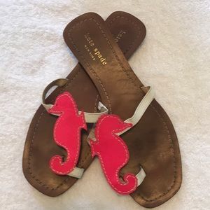 Seahorse pink n white sandals